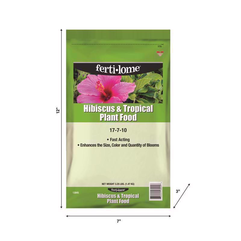 Ferti-lome HIBISCUS AND TROPICAL PLANT FOOD 17-7-10 Granules Plant Food 4 lb