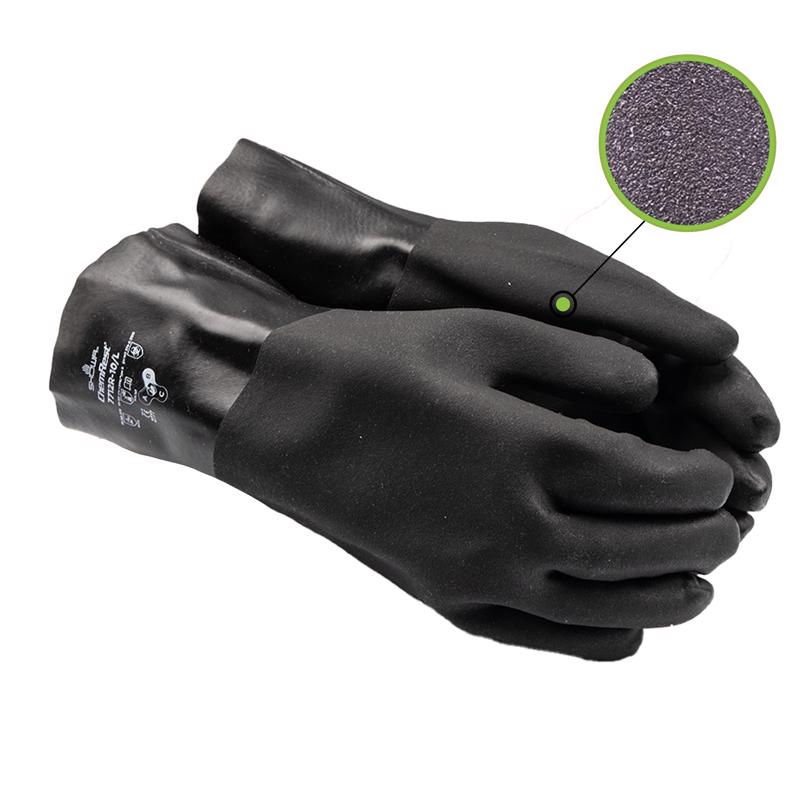 Atlas Unisex Indoor/Outdoor Gaunlet Chemical Gloves Black L 1 pair
