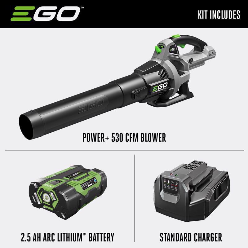 EGO Power+ LB5302 110 mph 530 CFM 56 V Battery Handheld Leaf Blower Kit (Battery & Charger)