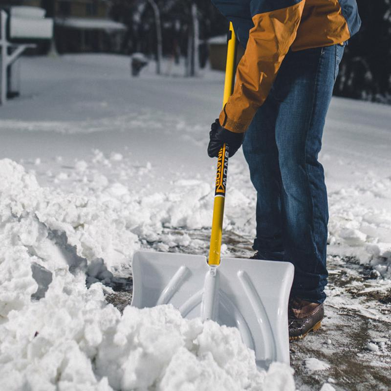 The Snowplow The Snow Dominator 18 in. W X 57.5 in. L Poly Snow Shovel