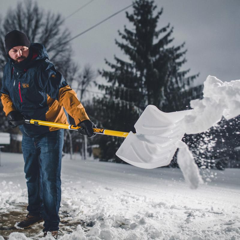The Snowplow The Snow Dominator 18 in. W X 57.5 in. L Poly Snow Shovel