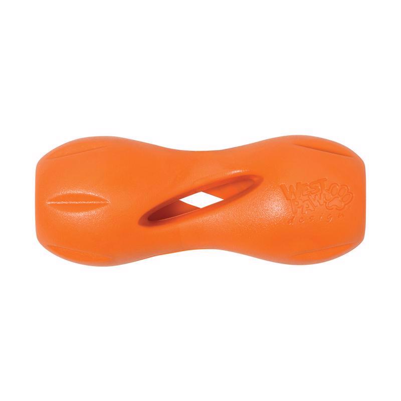 West Paw Zogoflex Orange Plastic Qwizl Pet Toy Small in. 1 pk