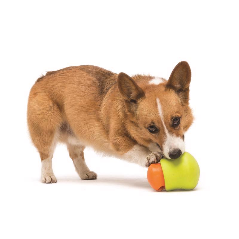 West Paw Zogoflex Orange Plastic Toppl Pet Toy Small 1 pk