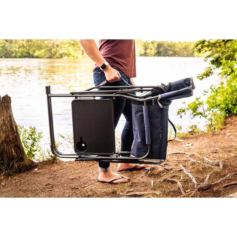 GCI Outdoor Slim-Fold Navy Blue Director's Folding Chair