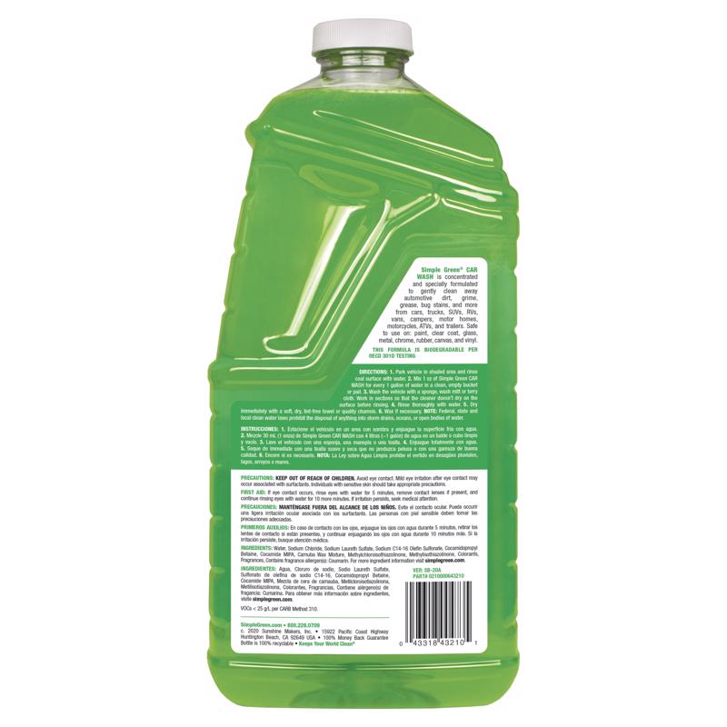 Simple Green Concentrated Car Wash 67.6 oz