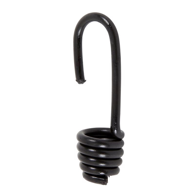 Keeper Black Bungee Cord Hooks 3 in. L X 1/4 to 5/16 in. 4 pk