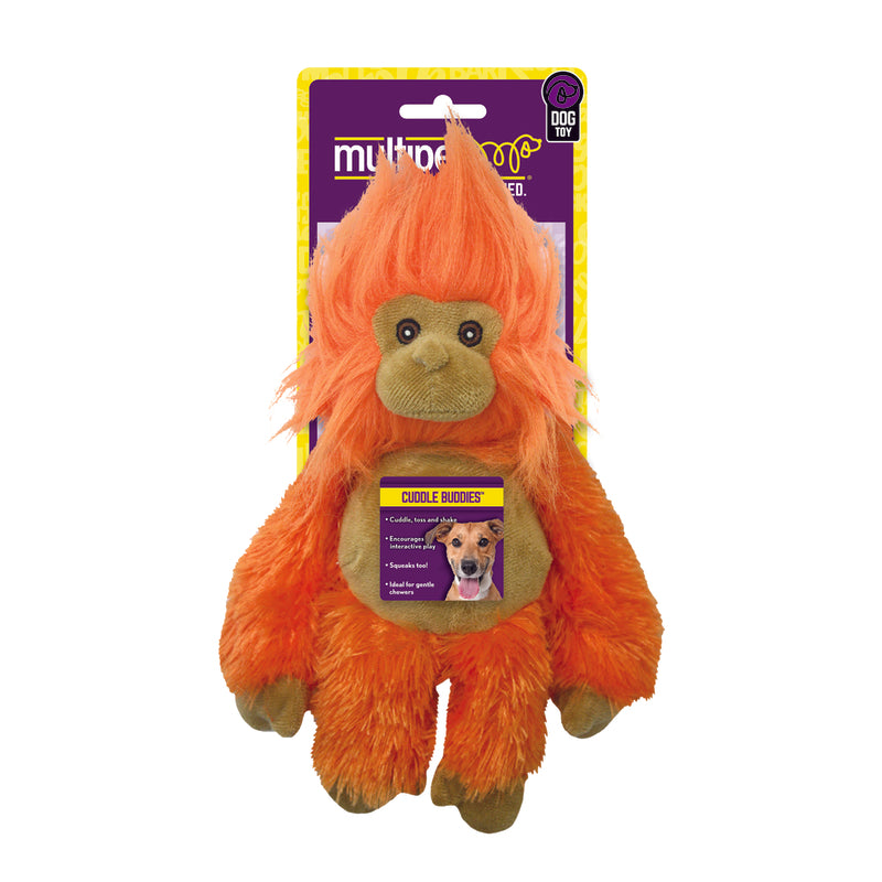Multipet Bark Buddies Assorted Polyester Monkey, Lemur, Sloth, Tamarin, and Koala Dog Toy Medium