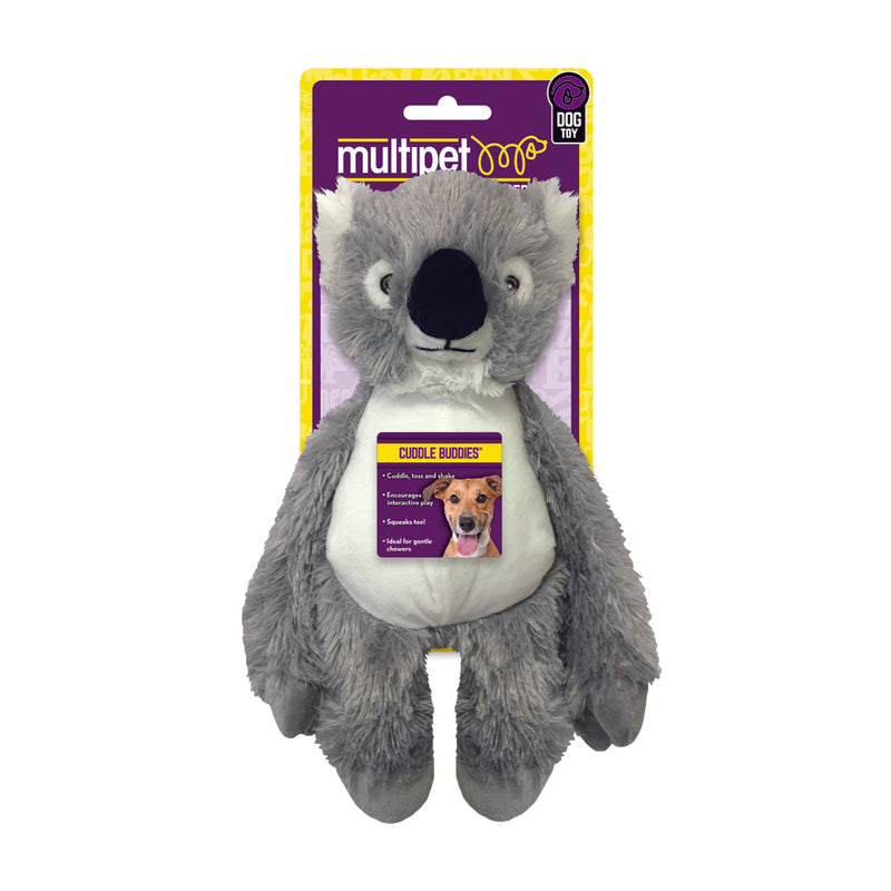 Multipet Bark Buddies Assorted Polyester Monkey, Lemur, Sloth, Tamarin, and Koala Dog Toy Medium