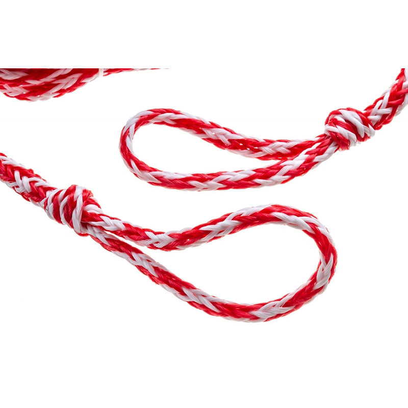 Seachoice 60 ft. L Red/White Braided Polypropylene Tow Rope