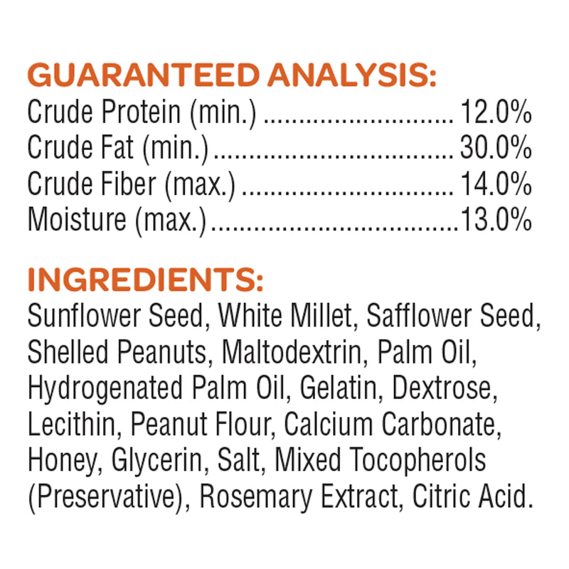 Kaytee Songbird Sunflower Energy Treat Bar 14.5 oz