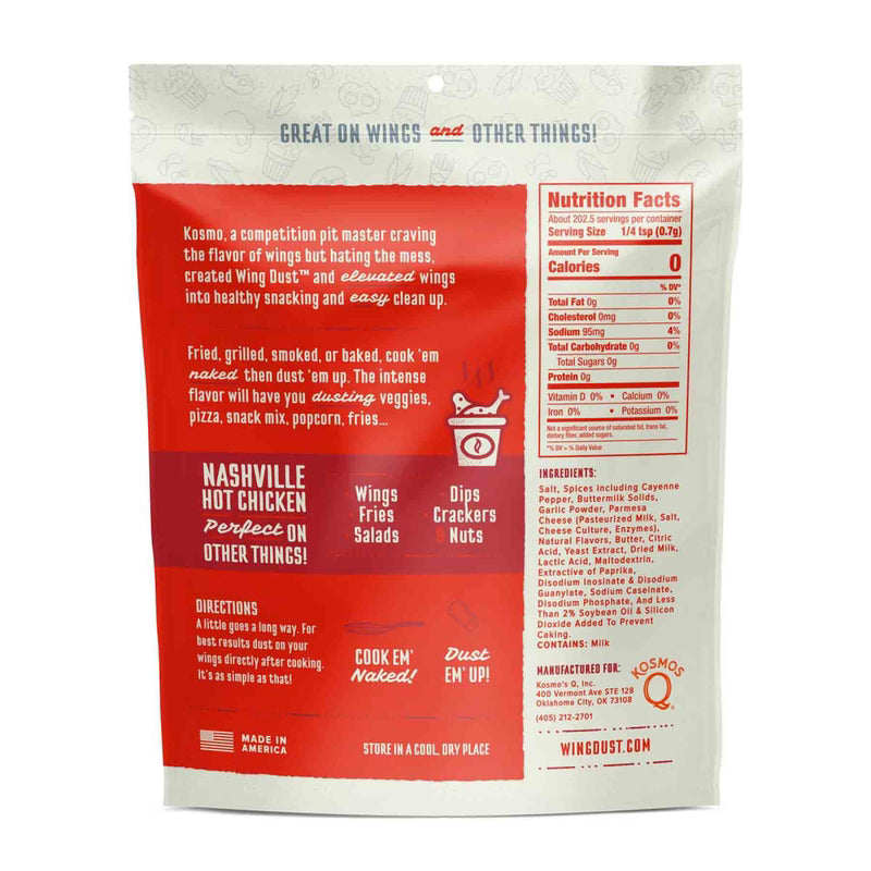 Kosmos Q Wing Dust Nashville Hot Chicken Wing Seasoning 5 oz