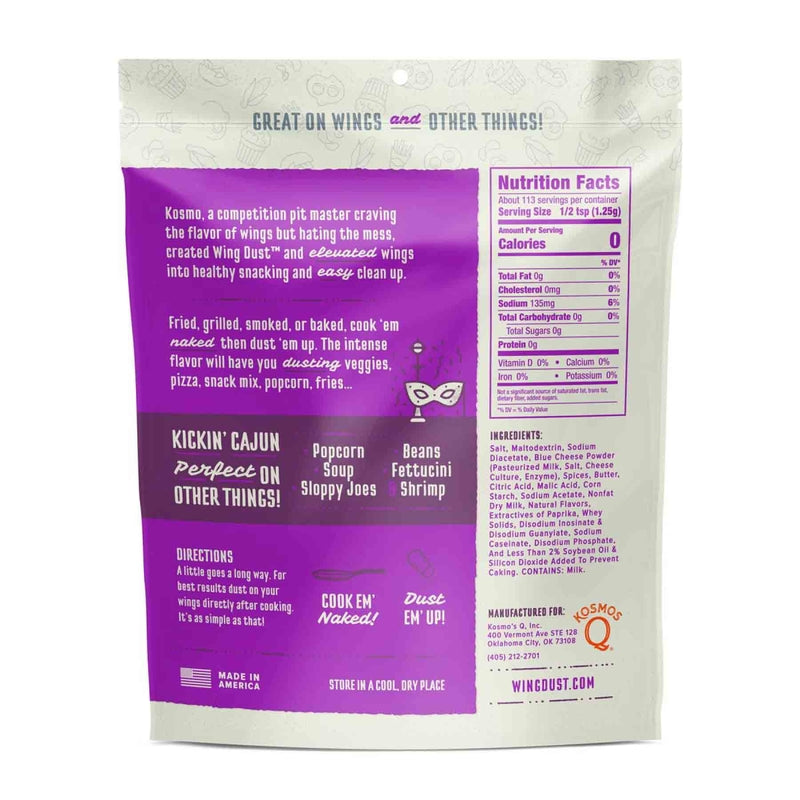 Kosmos Q Wing Dust Kickin' Cajun Wing Seasoning 5 oz