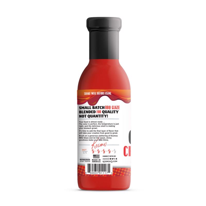 Kosmos Q BBQ Glaze Cherry Apple Habanero BBQ Sauce 16 oz