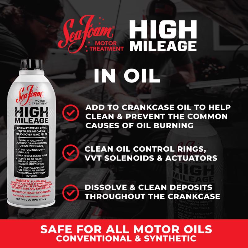 SeaFoam High Milage Gasoline Motor Treatment 16 oz