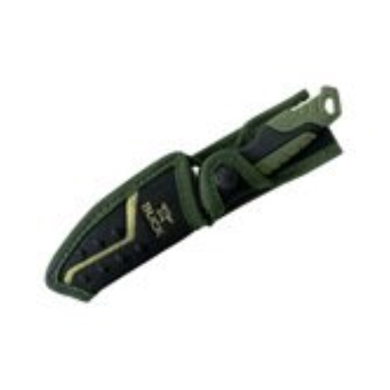 Buck Knives Pursuit Black/Green 420 HC Steel 8 in. Drop Point Fixed Hunting Knife