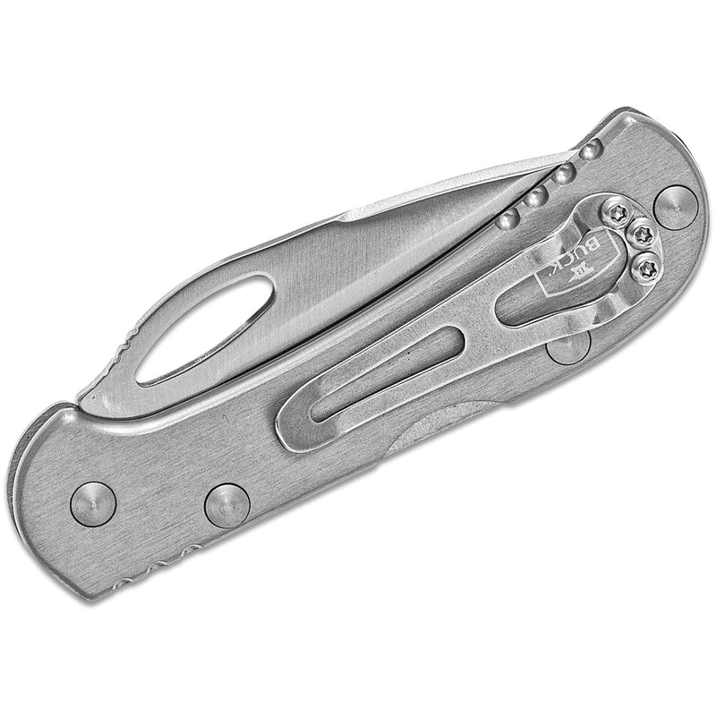 Buck Knives Mini SpitFire Gray 420 HC Steel > 6 in. Pocket Knife