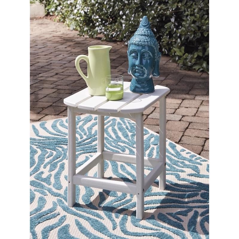 Signature Design by Ashley Sundown Treasure White Rectangular Plastic Contemporary End Table