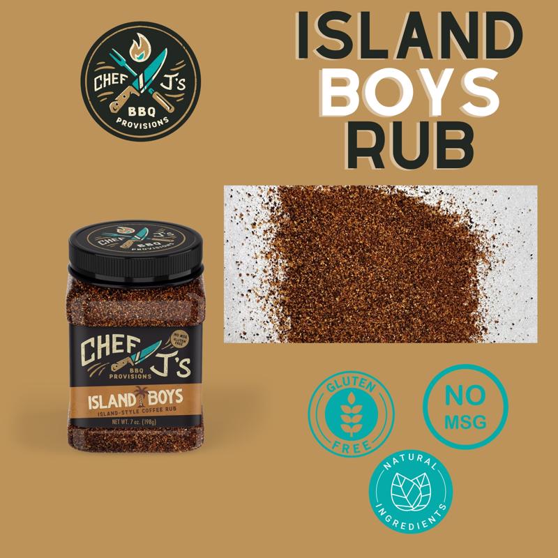 Chef J's BBQ Provisions Island Boys Coffee BBQ Rub 7 oz
