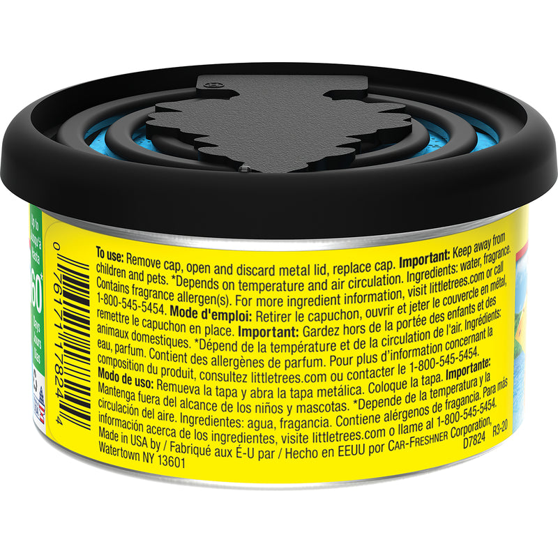 Little Trees Fiber Can Caribbean Colada Scent Car Air Freshener Solid