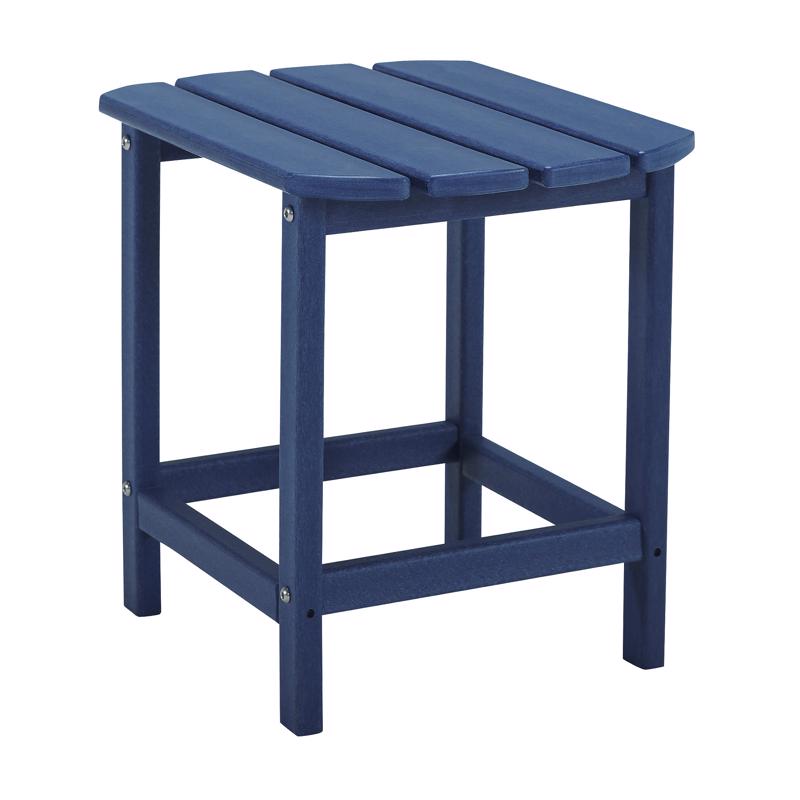 Signature Design by Ashley Sundown Treasure Blue Rectangular Plastic Slat Top End Table