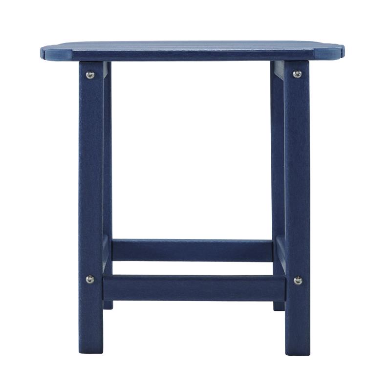 Signature Design by Ashley Sundown Treasure Blue Rectangular Plastic Slat Top End Table