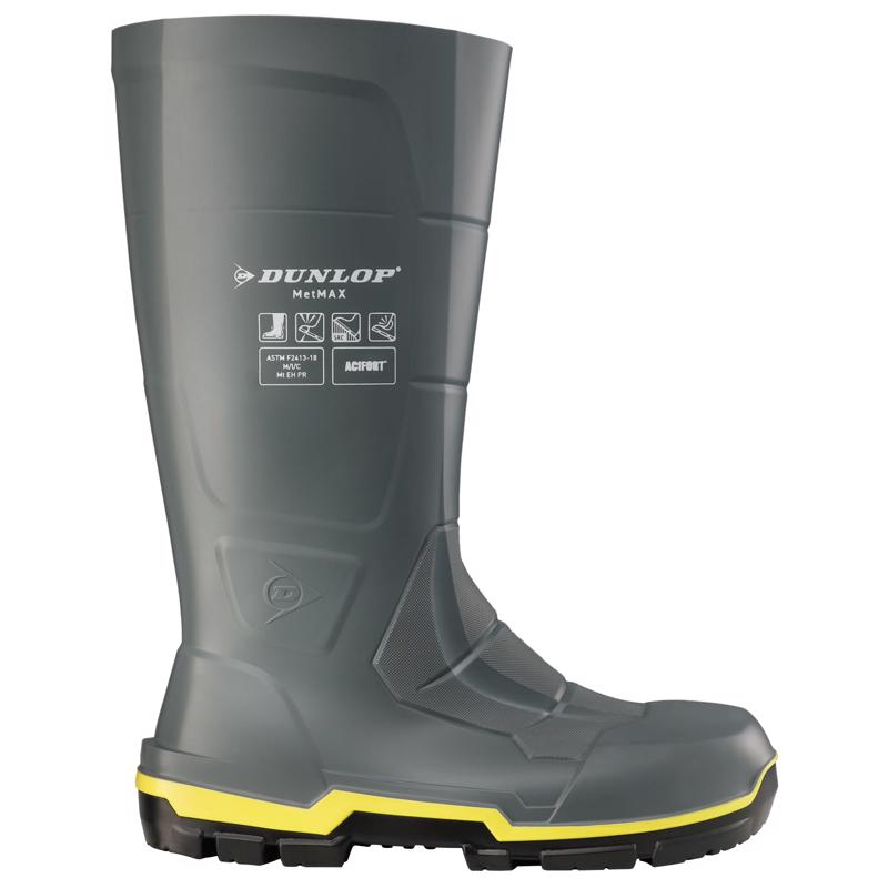 Dunlop Men's Safety Toe Boots 9 US Gray 1 pair