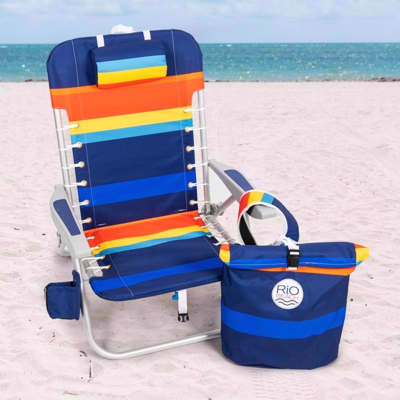 Rio Brands 4-Position Assorted Beach Folding Chair
