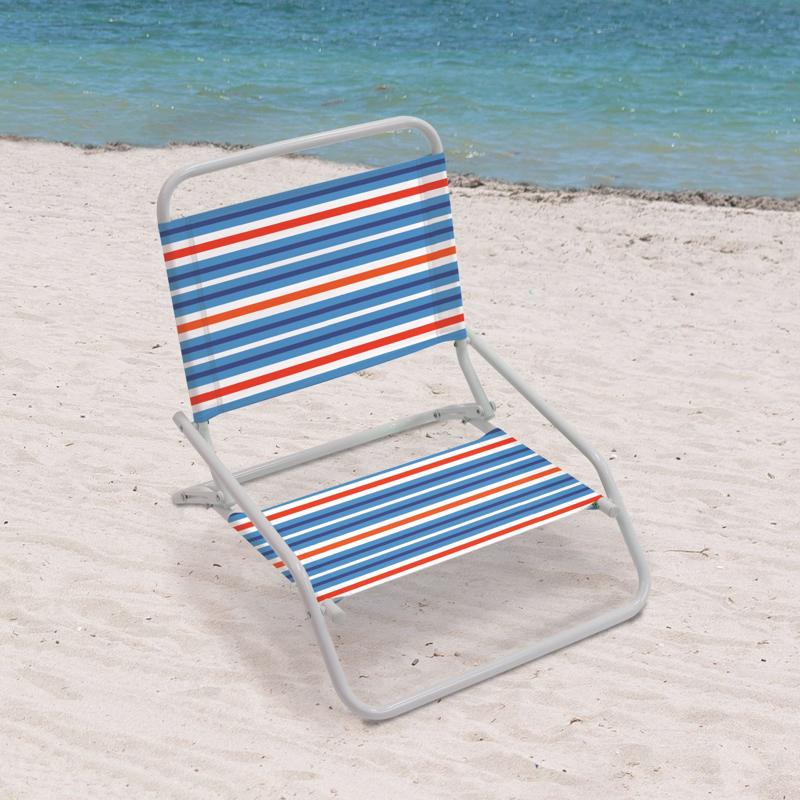 Rio Brands Aloha Beach 1-Position Multicolored Beach Folding Chair
