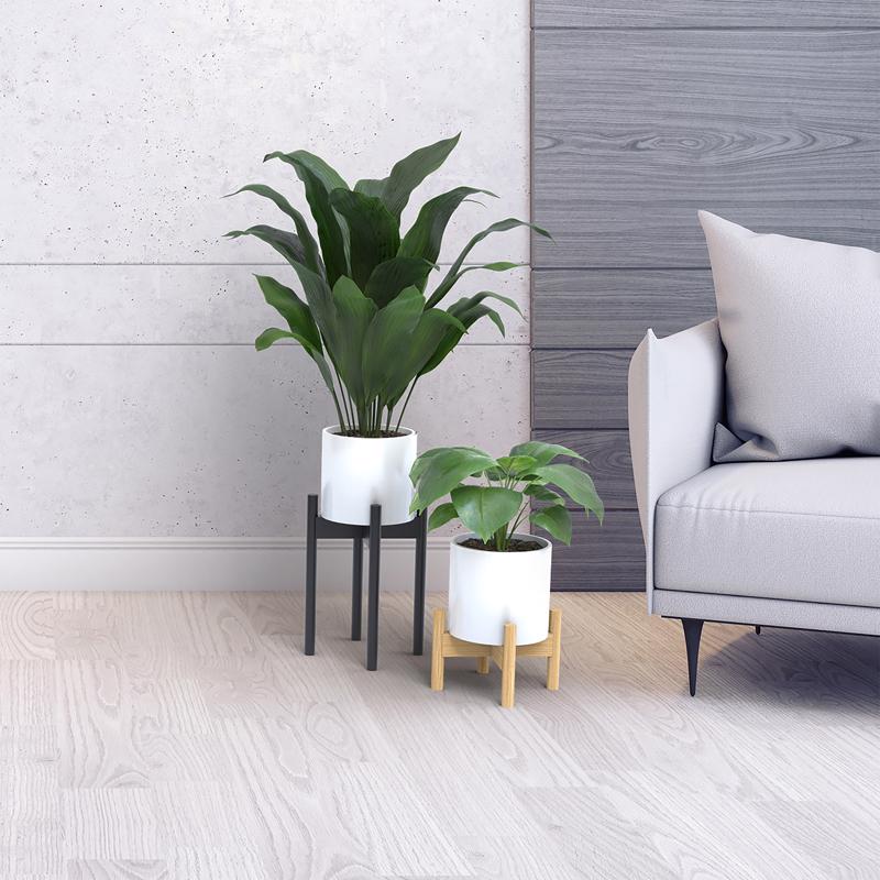 PLANT STAND WOOD 8"