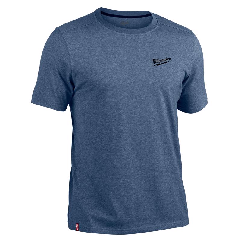 TEE SHIRT WORK BLUE SS L