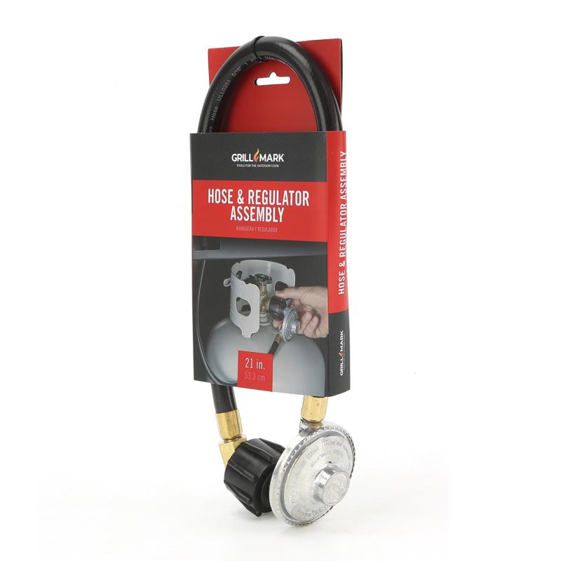 Grill Mark 21 in. L Rubber Propane Hose and Regulator