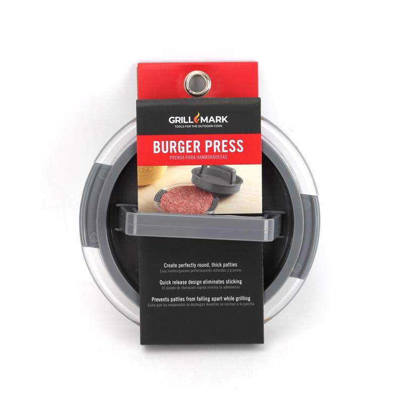 BURGER PRESS PLSTC BLK