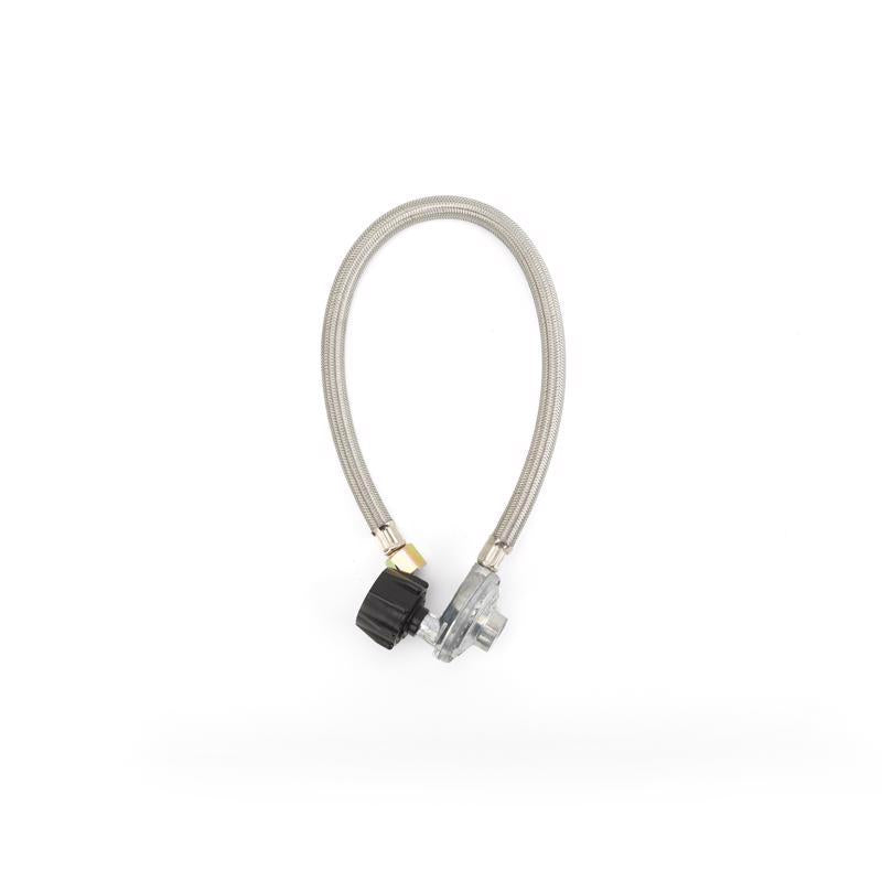 Grill Mark Stainless Steel Gas Line Hose and Regulator 21 in. L For Universal