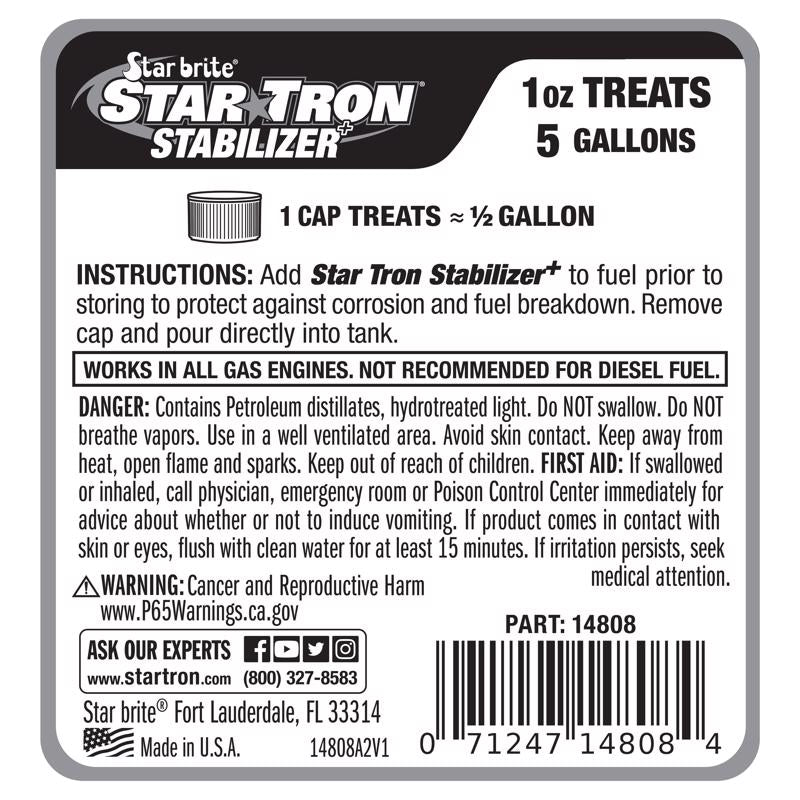 Star brite Star Tron Gasoline Fuel Stabilizer 8 oz