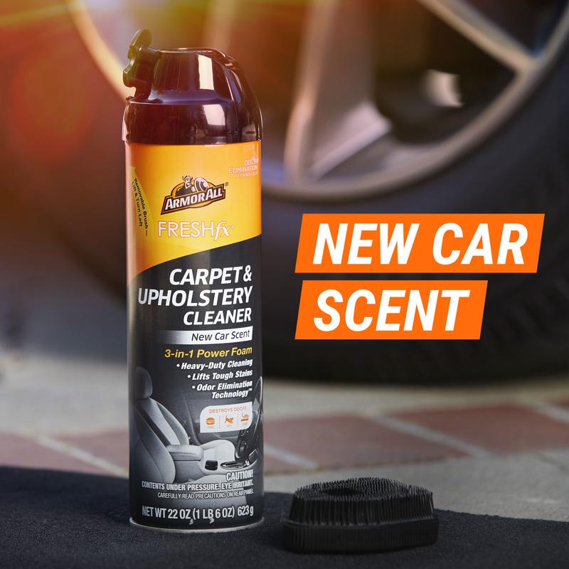 Armor All FreshFx Carpet and Upholstery Cleaner/Protector Foam New Car Scent 22 oz