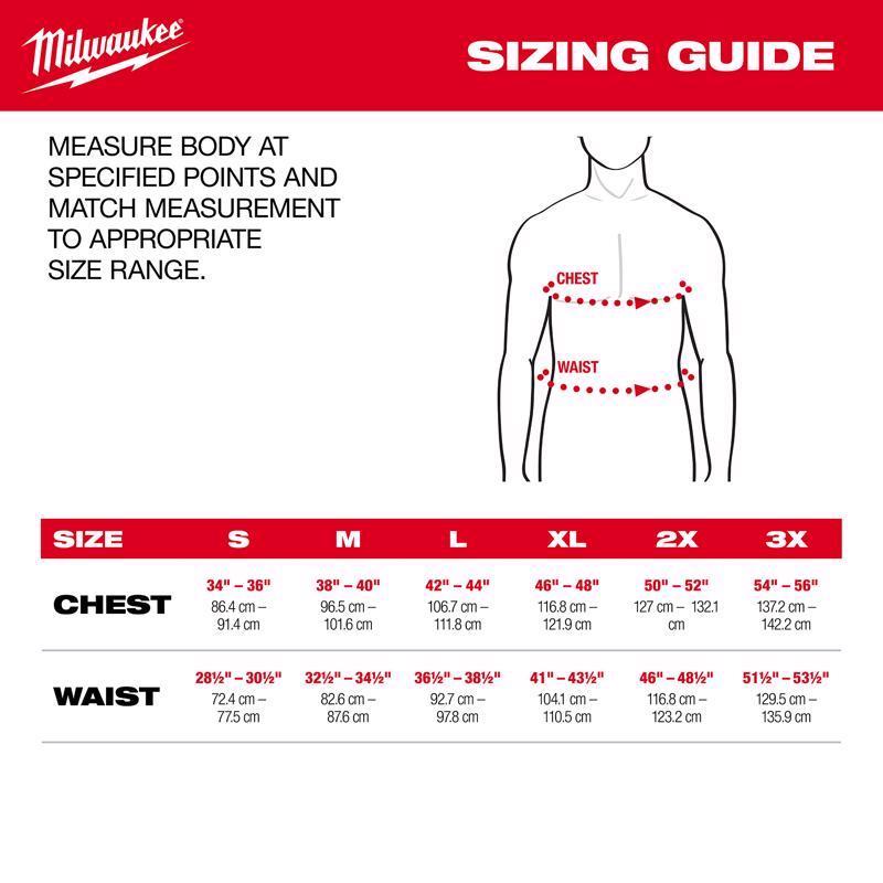 Milwaukee M Long Sleeve Men's Crew Neck Black Hybrid Work Tee Shirt