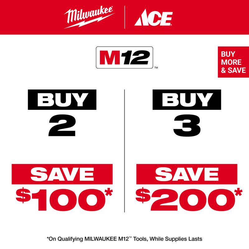 Milwaukee M12 Cordless Grease Gun Tool Only 14.5 oz