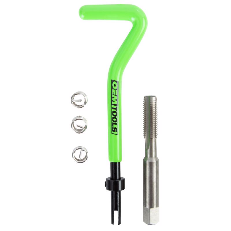 OEMTOOLS Stainless Steel Non Locking Helical Thread Repair Kit M8-1.25