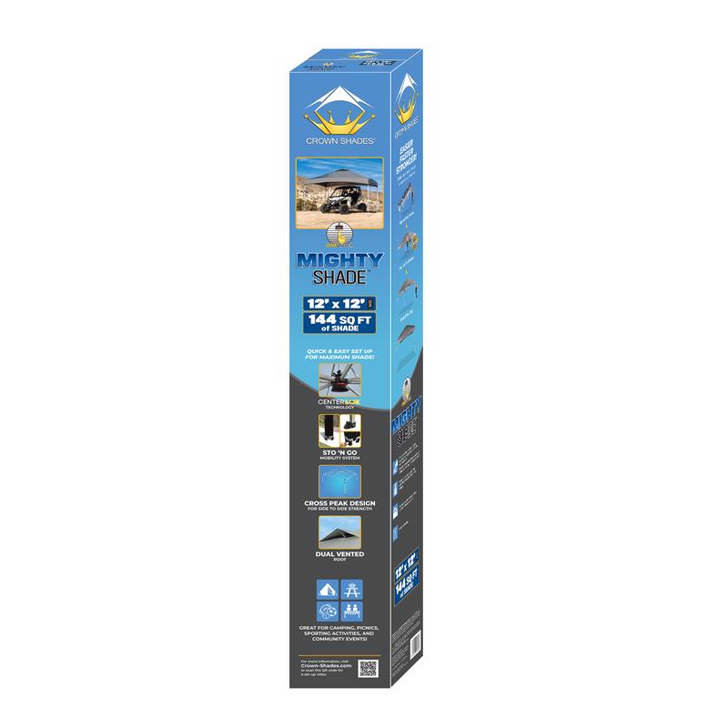 Crown Shade One Touch Polyester Canopy 9.4 ft. H X 12 ft. W X 12 ft. L