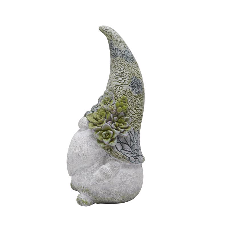 Meadowcreek Polyresin Multi-color 14 in. Mr and Mrs Gnome Garden Statue