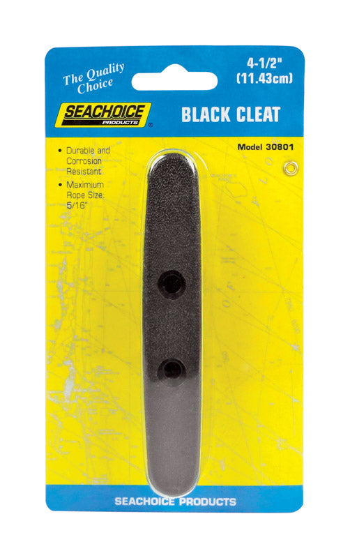 CLEAT 4-1/2" PLASTIC-BLK