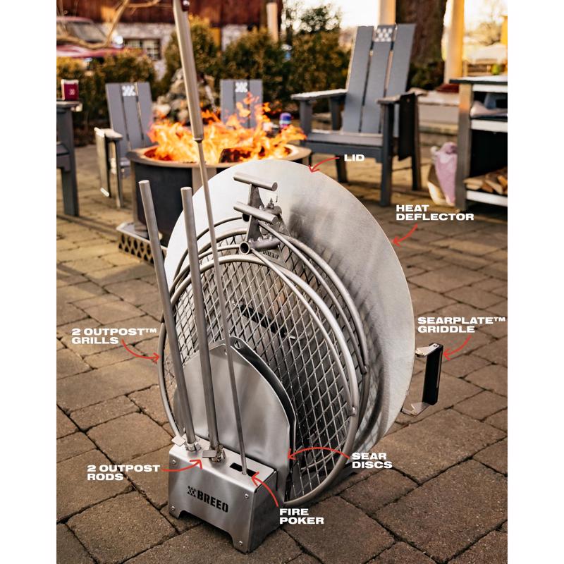 Breeo 304 Dock XL Stainless Steel Grilling Accessory Kit 16.59 L X 11.95 in. W 1 pk