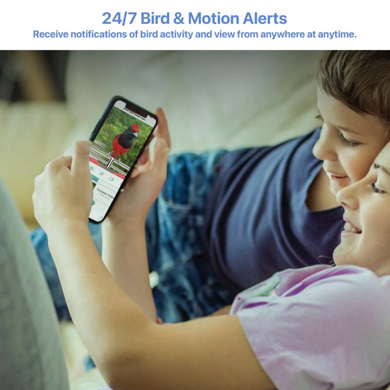 Feit Bird Genius Smart Feeder Wild Bird 2.5 L Plastic Bird Feeder 1 ports