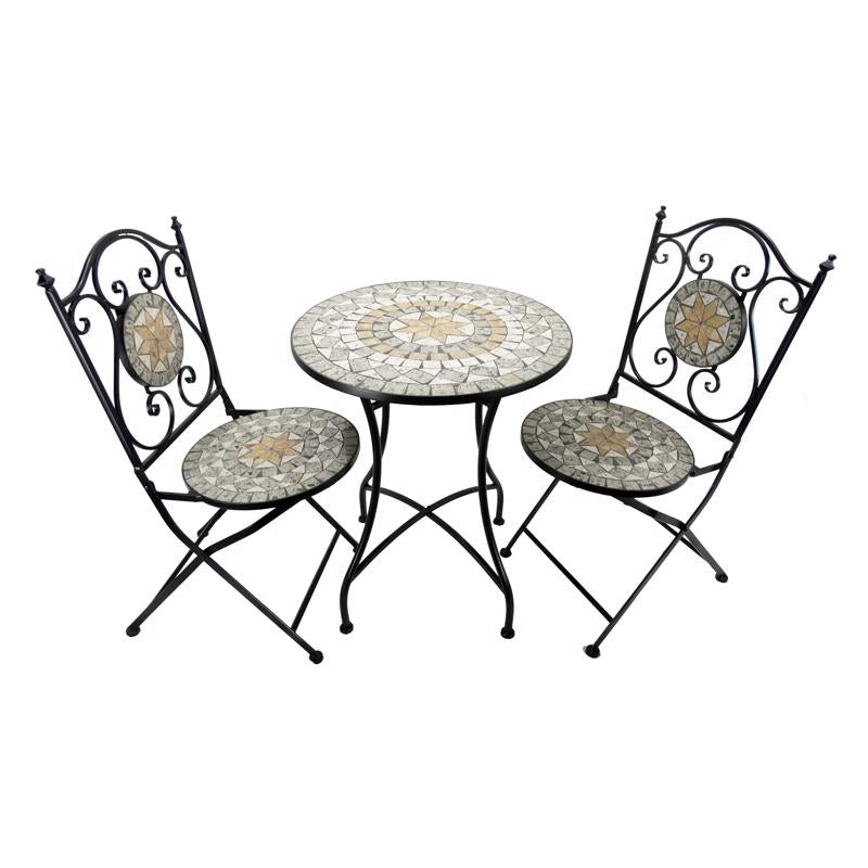 BISTRO SET STEEL 3PC