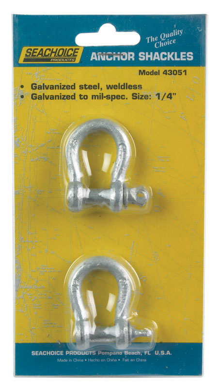 SHACKLE-GALVANIZED 1/4"