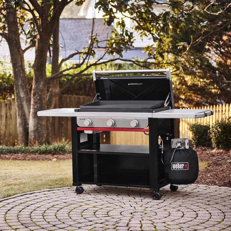 Weber Slate 30" 3 Burner Liquid Propane Outdoor Griddle Black