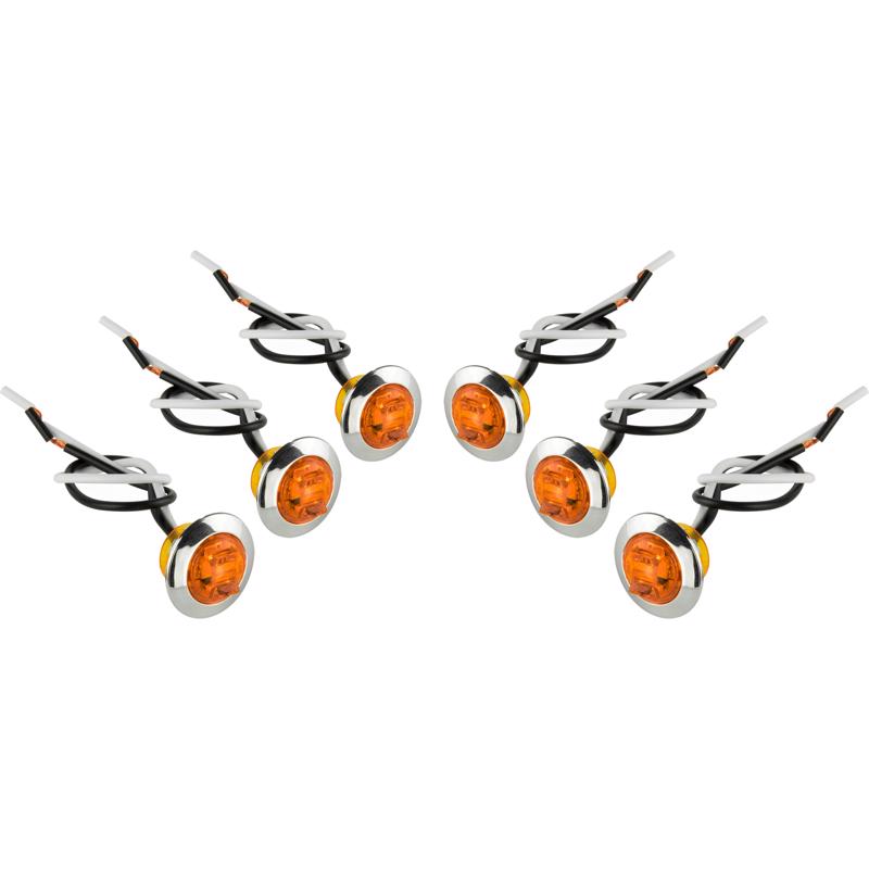 LED LGHT MNTNG RND AMBR