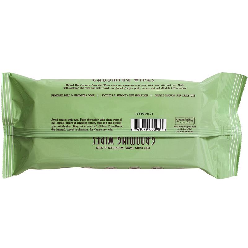 Natural Dog Company Unscented Dog Multi-Purpose Wipes 50 pk