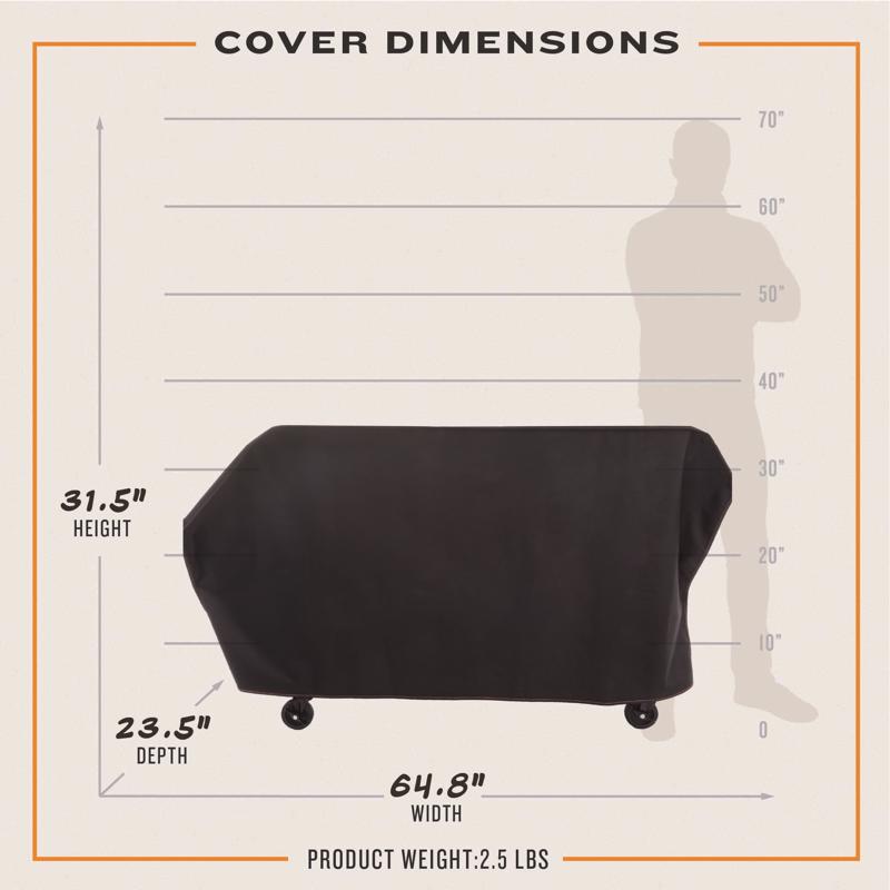 Oklahoma Joe's Black Prep/Storage Cart Cover