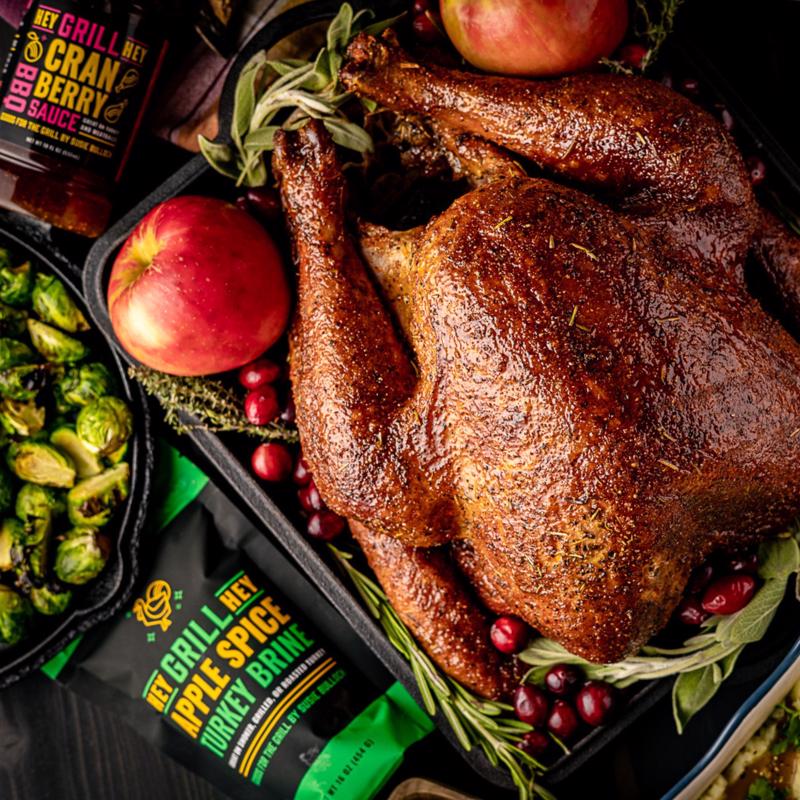 Hey Grill Hey Smoked Turkey Brine and Turkey Rub Kit 56 oz